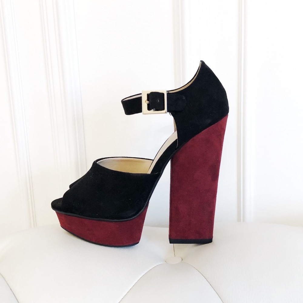 ZARA Suede Platform Sandals